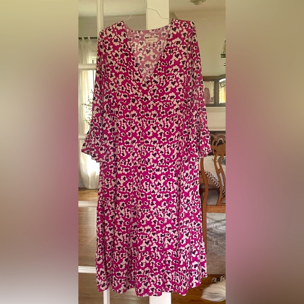Aspiga (UK) floral, tiered dress